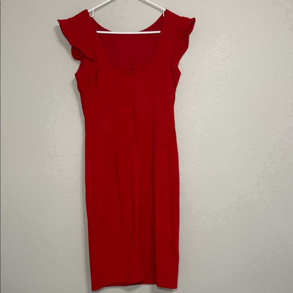 Enfocus Studio Vibrant Red Mini Dress - Picture 3 of 3